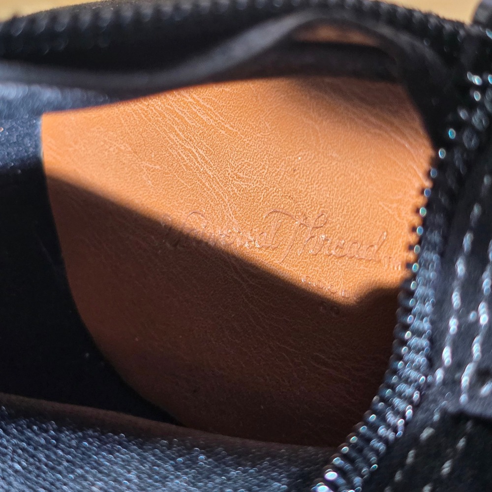 Universal Thread Black Suede Embroidered Western‎… - image 9